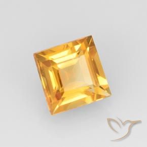 Citrino Laranja-Ouro Natural 2.22ct, Quadrado, VVS