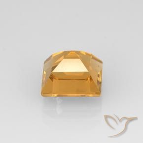 Citrino Laranja-dourado médio-claro Natural 2.27ct, Quadrado, VVS