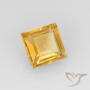 Citrino ouro brilhante Natural 2.12ct, Quadrado, VVS