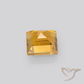Citrino Laranja Dourado Profundo Natural 2.20ct, Quadrado, VVS