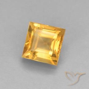 Citrino Laranja-Ouro Natural 2.18ct, Quadrado, VVS-VS