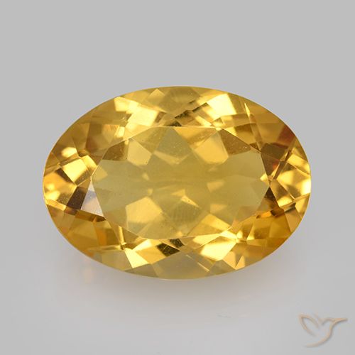 10.63ct Natural ouro profundo Citrino, oval, VVS