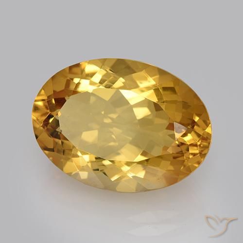 Citrino Laranja Dourado Profundo Natural 11.23ct, oval, VVS