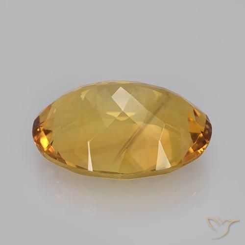 Citrino Laranja Dourado Profundo Natural 11.23ct, oval, VVS