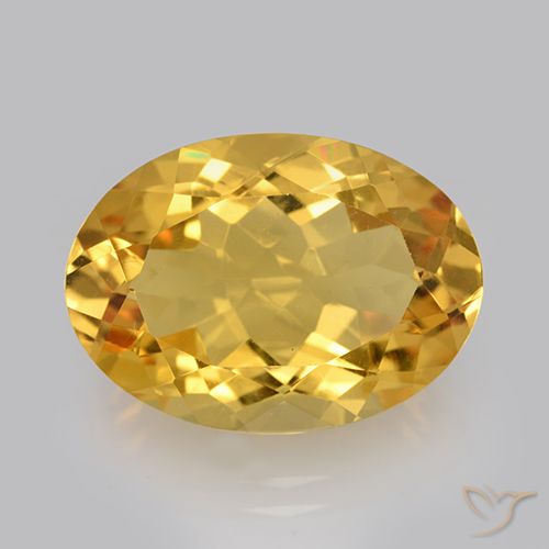 10.84ct Natural Laranja Dourada Citrino, oval, VVS