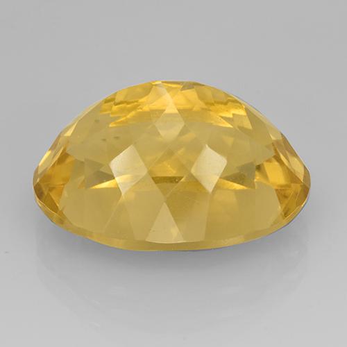 Citrino dourado natural 13,95ct, corte oval, VVS