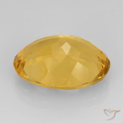 Citrino ouro médio Natural 11.22ct, oval, VVS
