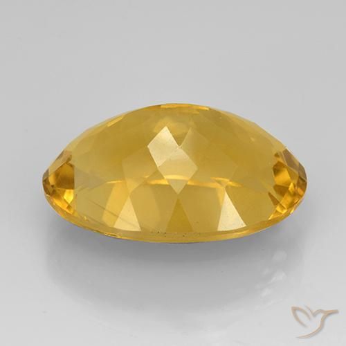 Citrino Laranja Dourado Profundo Natural 11.76ct, oval, VVS