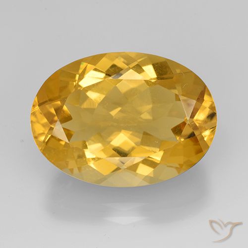 10.57ct Natural Dourado médio Citrino, oval, VVS-VS