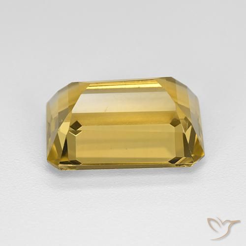 Citrino Dourado Natural 7.46ct, Corte Octógono / Esmeralda, VVS