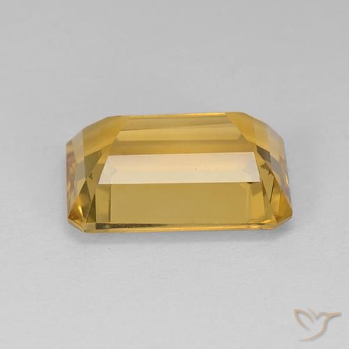 Citrino Dourado médio Natural 7.28ct, Corte Octógono / Esmeralda, VVS