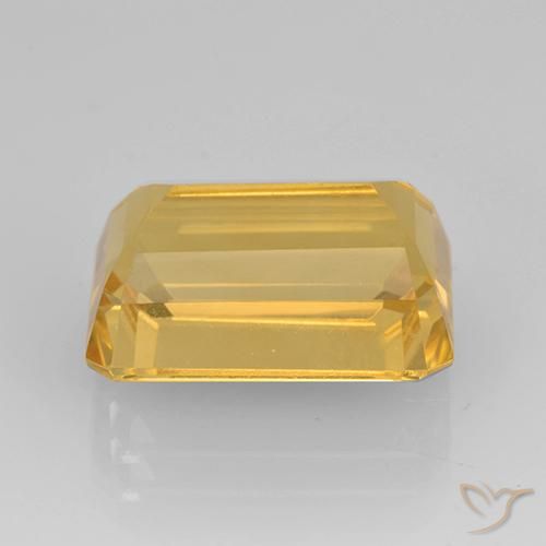 Citrino ouro brilhante Natural 8.25ct, Corte Octógono / Esmeralda, VVS
