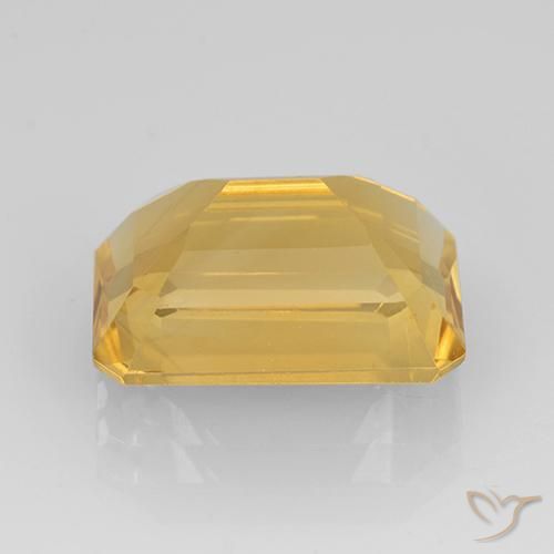 Citrino ouro brilhante Natural 7.37ct, Corte Octógono / Esmeralda, VVS