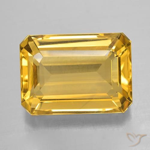 7.25ct Natural ouro brilhante Citrino, Corte Esmeralda, VVS-VS