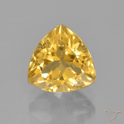2.44ct Natural ouro médio Citrino, Trilhão, VS