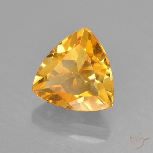 Citrino Dourado Escuro Natural 2.18ct, Trilhão, VVS