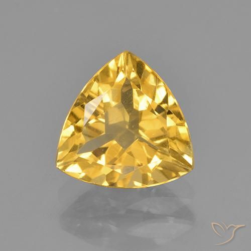 1.95ct Natural Dourado Citrino, Trilhão, VVS-VS