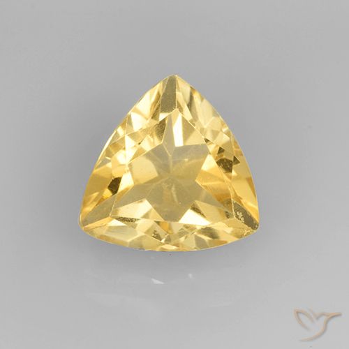 2.14ct Natural Ouro Citrino, Trilhão, VVS-VS