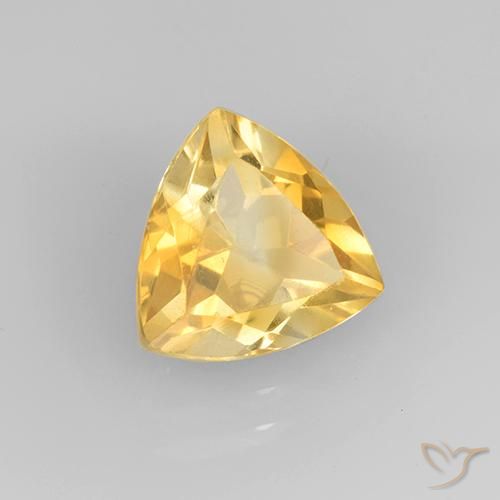 Citrino ouro médio Natural 2.28ct, Trilhão, VVS-VS