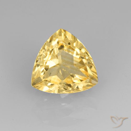 2.29ct Natural Dourado Citrino, Trilhão, VVS-VS