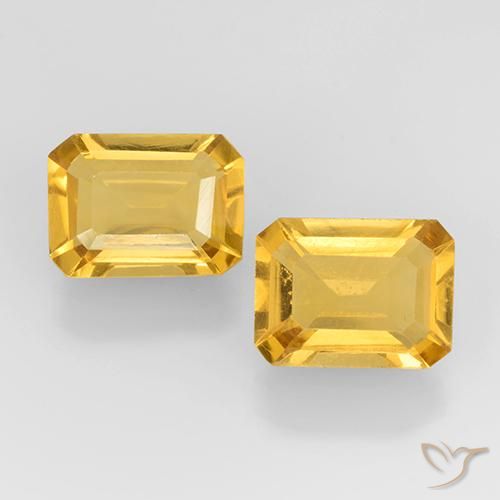 2.58ctw Natural Dourado Citrino, Corte Esmeralda, VVS-VS
