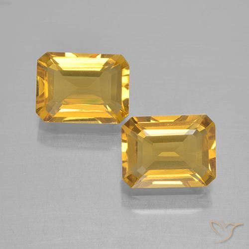 2.80ctw Natural Dourado Citrino, Corte Esmeralda, VVS-VS