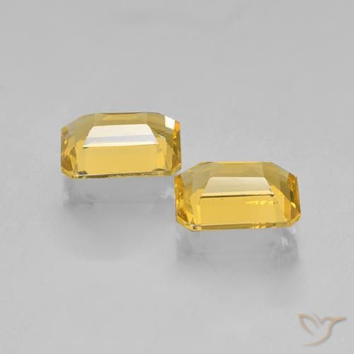 Pedras preciosas de Citrino ouro brilhante natural de 2.72 ct, Corte Octógono / Esmeralda, VVS-VS