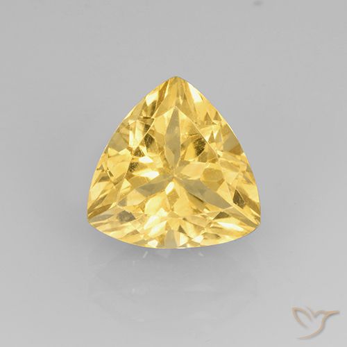 2.33ct Natural ouro médio Citrino, Trilhão, VVS-VS