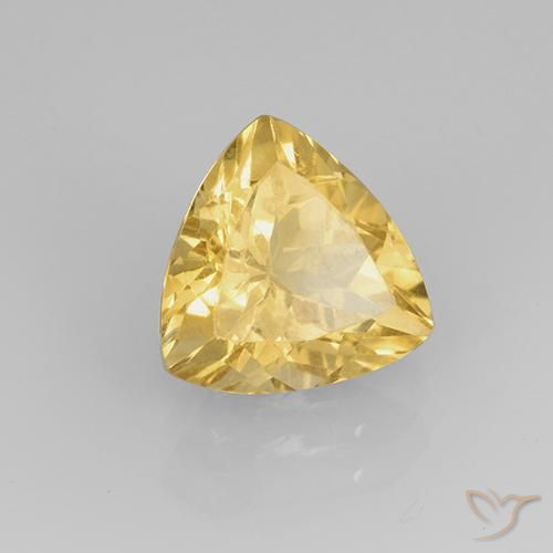 Citrino ouro médio Natural 2.33ct, Trilhão, VVS-VS