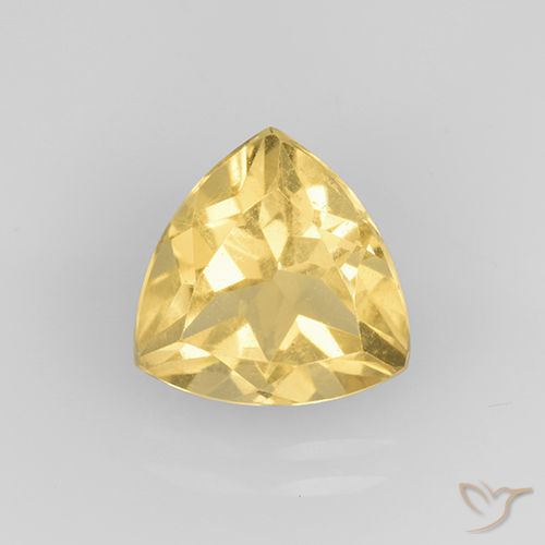 2.26ct Natural ouro médio Citrino, Trilhão, VVS-VS
