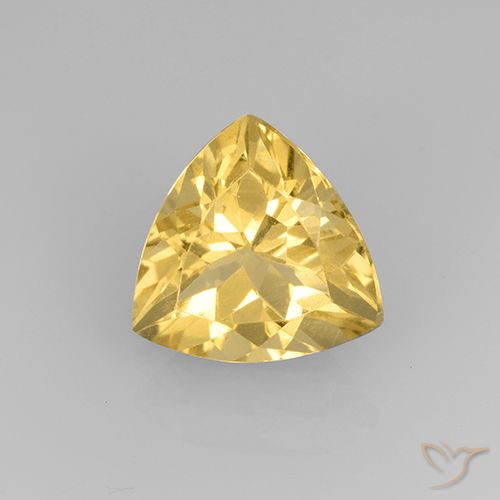 2.17ct Natural Ouro Citrino, Trilhão, VVS-VS
