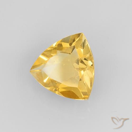 Citrino ouro brilhante Natural 1.89ct, Trilhão, VVS-VS