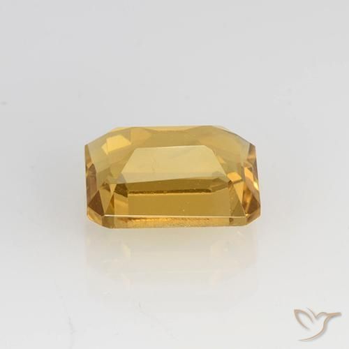 Citrino ouro médio Natural 1.63ct, Corte Octógono / Esmeralda, VVS-VS