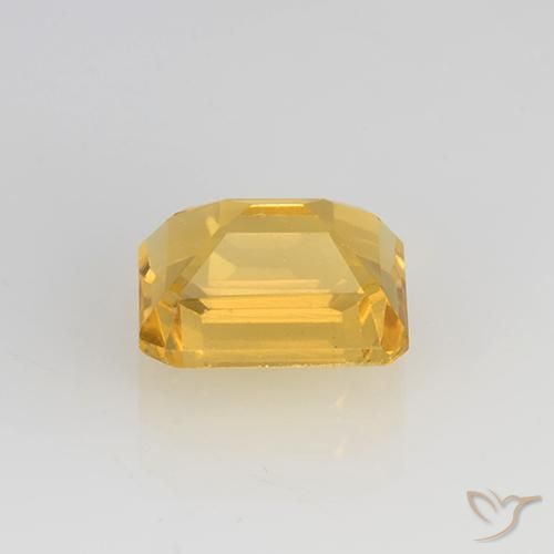 Citrino Laranja Dourada Natural 1.61ct, Corte Octógono / Esmeralda, VVS-VS