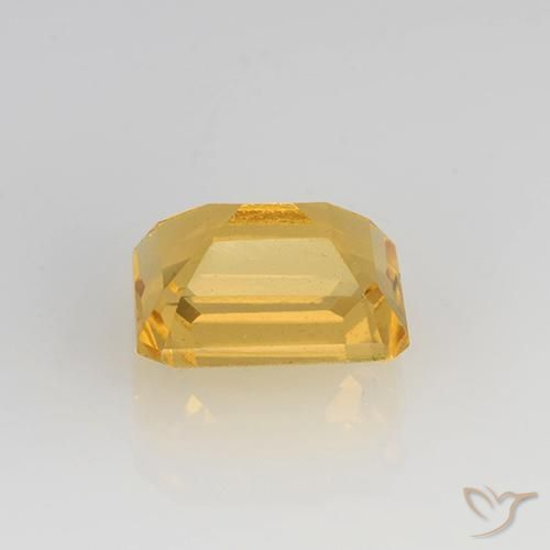 Citrino ouro brilhante Natural 1.68ct, Corte Octógono / Esmeralda, VVS-VS
