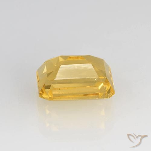 Citrino ouro médio Natural 1.68ct, Corte Esmeralda, VS