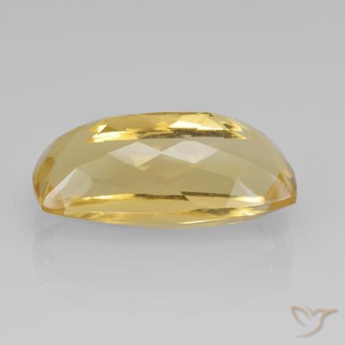 Citrino ouro médio Natural 7.07ct, Almofada, VVS-VS