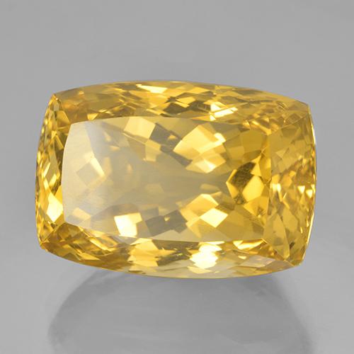 Citrino amarelo natural 26,34ct, almofada cortada, VVS