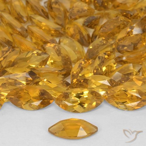 Citrino Laranja-Ouro Natural 0.47ct, Marquesa, VVS-VS