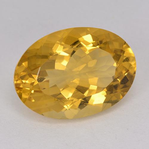 Citrino Laranja Dourado Profundo Natural 12.25ct, oval, VVS
