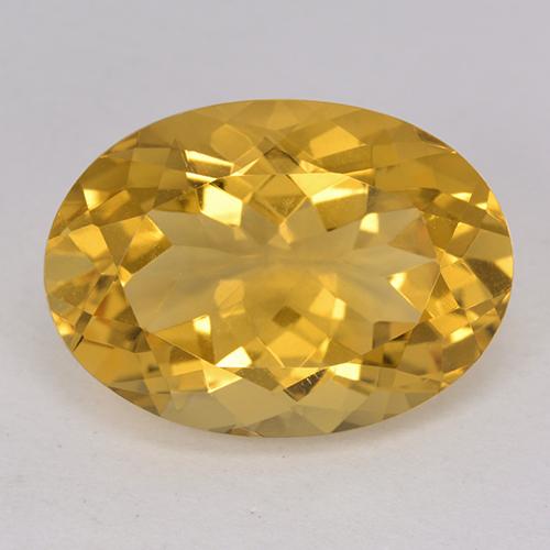 Citrino dourado natural 12,00ct, corte oval, VVS