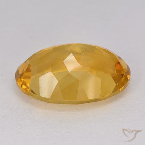 Citrino dourado natural 11,63ct, corte oval, VVS