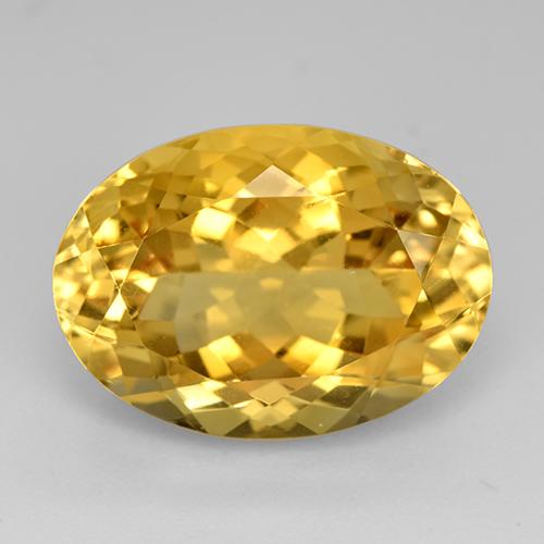 Citrino Amarelo Dourado Natural 12.83ct, Corte Oval, VVS