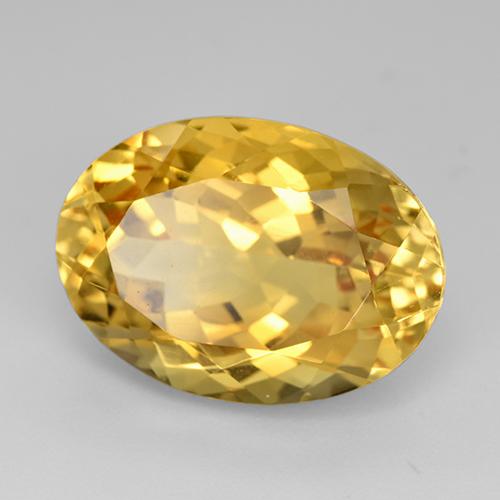 Citrino Amarelo Dourado Natural 12.83ct, Corte Oval, VVS