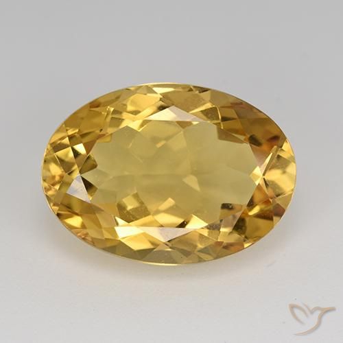 11.54ct Natural Dourado médio Citrino, oval, VVS
