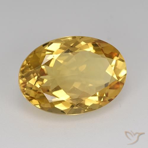 Citrino Dourado médio Natural 11.54ct, oval, VVS