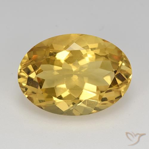 11.80ct Natural Dourado médio Citrino, oval, VVS