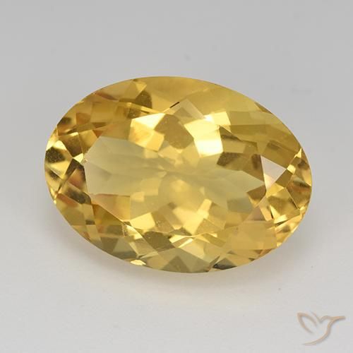 Citrino Dourado médio Natural 11.80ct, oval, VVS
