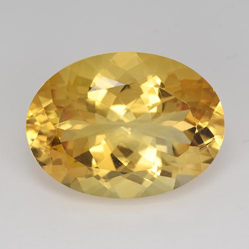 Citrino dourado natural 16,45ct, corte oval, VVS