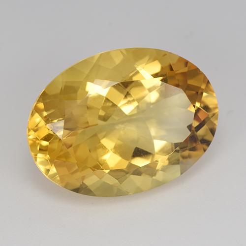 Citrino dourado natural 16,45ct, corte oval, VVS